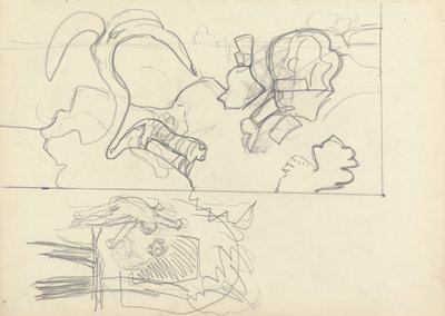 Tree House, and Design for Panels with Animals, for the Cave of the Golden Calf by Spencer Frederick Gore